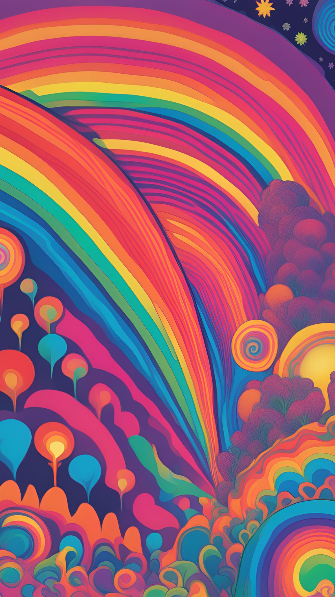 Pastel Clouds Preppy Wallpaper