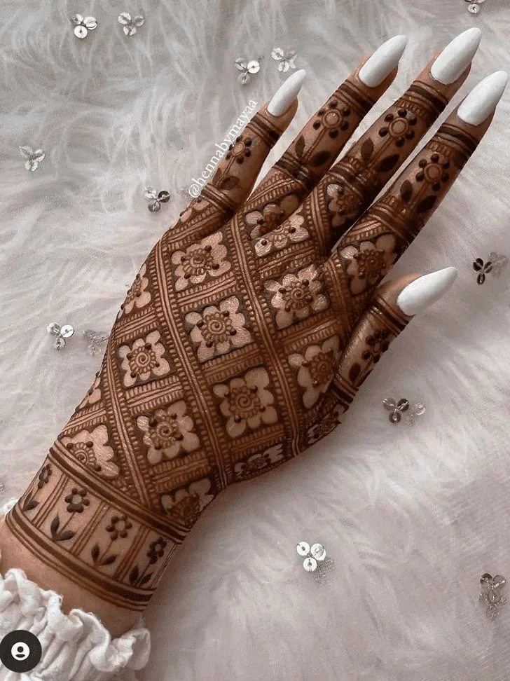 Lotus Motif Mehendi
