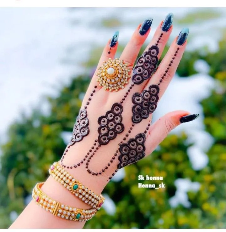 Stylish Finger Mehendi