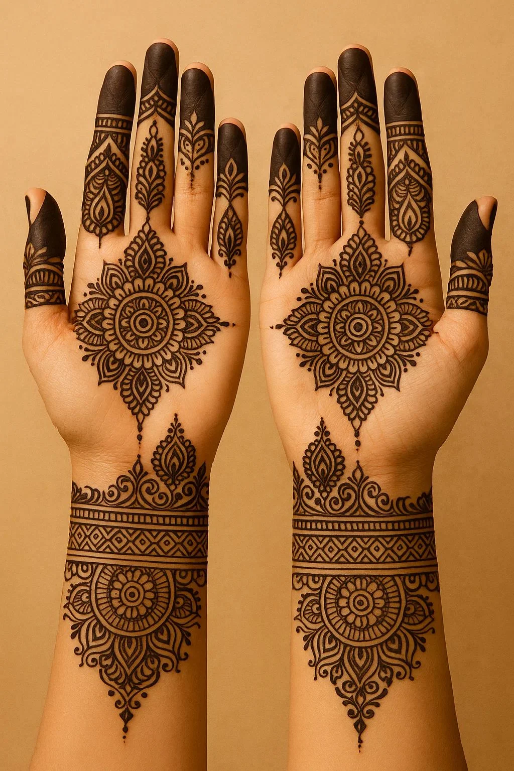 Minimal Back Hand Mehendi