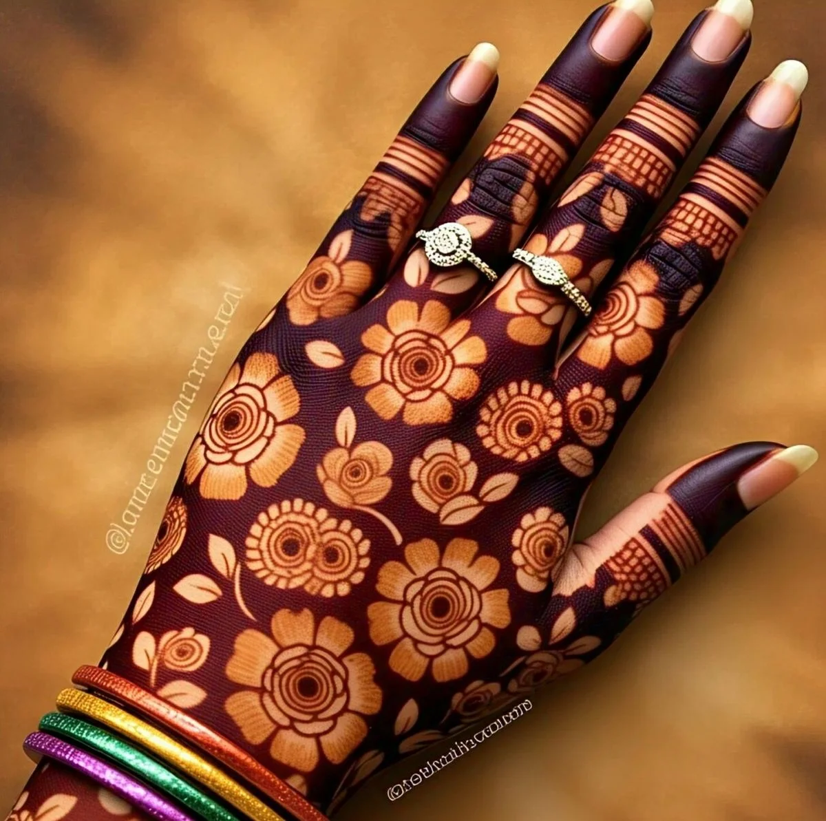 Finger-Tip Mehendi Design