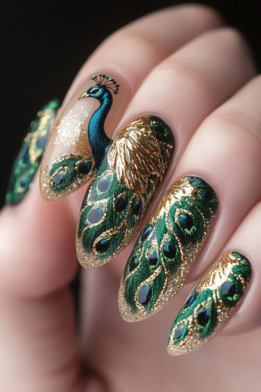 Galaxy Sparkle Nails